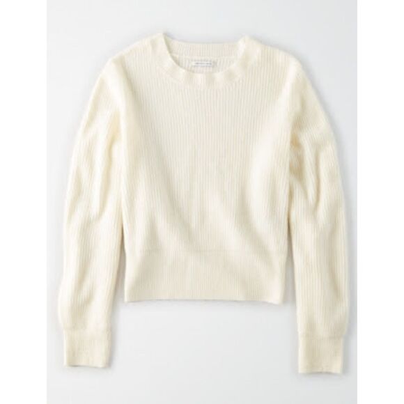 American Eagle Balloon Sleeve Crewneck Sweater - Picture 2 of 8